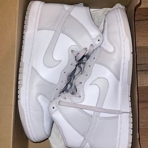 Nike dunk high retro white vast grey
